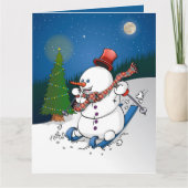 Hohoho Merry Christmas. Feestdagen Kaart (Voorkant)