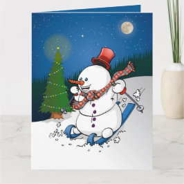 Hohoho Merry Christmas. Feestdagen Kaart