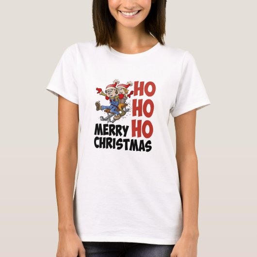 Hohoho Merry Christmas. T-shirt (Voorkant)