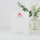 Hohoho moderne kerstbriefkaart feestdagenkaart (Staand voorkant)
