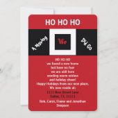 HOHOHO New Address Holiday Moving Announcement Kaart (Voorkant)