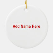 HoHoHo Obama Persoonlijke versiering Keramisch Ornament (Achterkant)