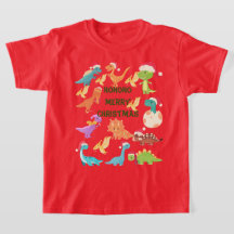 HoHoHo Prettig Kerstmis Dinosaur T-Shirt