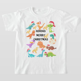 HoHoHo Prettig Kerstmis Dinosaur T-shirt