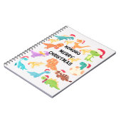 HoHoHo Prettig Kerstmis Dinosaurus Notitieboek (Linkerzijde)
