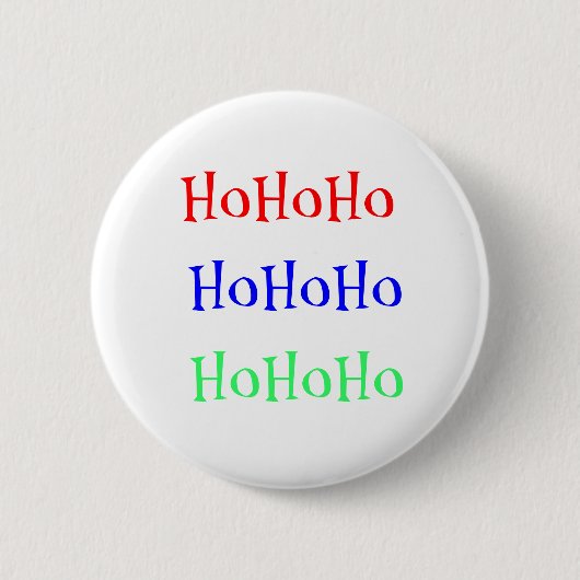 HoHoHo Ronde Button 5,7 Cm (Voorkant)