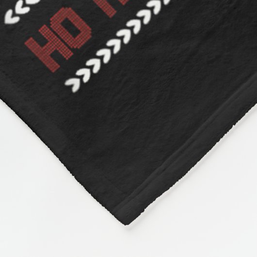 Hohoho Santa Claus Dabbing Ugly Christmas Sweater Fleece Deken (Hoek)