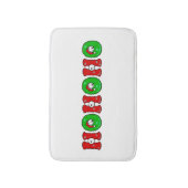 HOHOHO Santa Claus Laugh SnowMan Cute Kerstmis Badmat (Voorkant Verticaal)