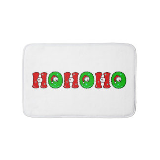 HOHOHO Santa Claus Laugh SnowMan Cute Kerstmis Badmat
