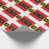 HoHoHo Santa Claus Suit Belt Merry Kerstmis Cadeaupapier (Hoek)