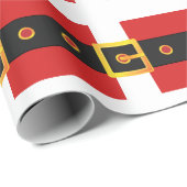 HoHoHo Santa Claus Suit Belt Merry Kerstmis Cadeaupapier (Rol Hoek)