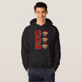 Hohoho Santa Golden Retriever Kerstmis Hoodie (Voorkant volledig)