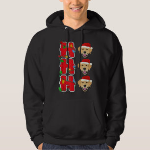 Hohoho Santa Golden Retriever Kerstmis Hoodie