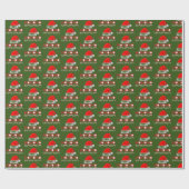 HoHoHo Santa Hoed Rood Wit Cadeaupapier (Vlak)