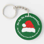 Hohoho Santa Merry Christmas 2025 Sleutelhanger (Voorkant)