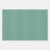 Hohoho schattig leuk kleurrijk Kerstmis Inpakpapier Vel (Voorkant 3)