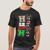 Hohoho Schnauzer Dog Santa Elf Pet Rendier Christ T-shirt (Voorkant)