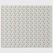 HOHOHO Sinterklaas op Mint Green Cadeaupapier (Vlak)