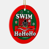 HoHoHo Swim Red-keramische sierelementen Keramisch Ornament (Rechts)