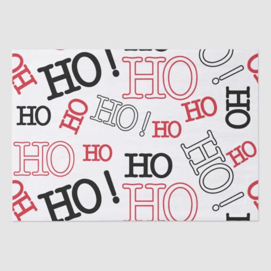 HoHoHo Tissuepapier (Voorkant)