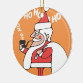 HoHoHo-versiering Keramisch Ornament (Links)