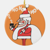 HoHoHo-versiering Keramisch Ornament (Achterkant)