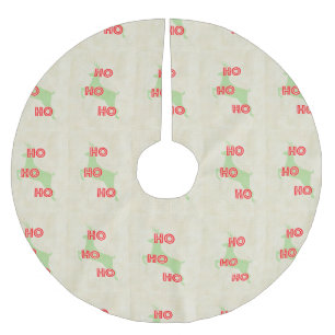 hohoho vintage kerst rendier rood groen kerstboom rok