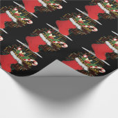 HoHoHo! Vrolijk kerstfeest en een gelukkig nieuwja Cadeaupapier (Hoek)