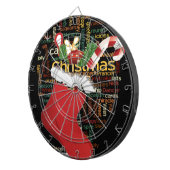 HoHoHo! Vrolijk kerstfeest en een gelukkig nieuwja Dartbord (Voorkant Rechts)