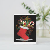 HoHoHo! Vrolijk kerstfeest en een gelukkig nieuwja Feestdagenkaart (Staand voorkant)