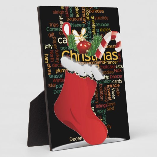 HoHoHo! Vrolijk kerstfeest en een gelukkig nieuwja Fotoplaat (Zijkant)