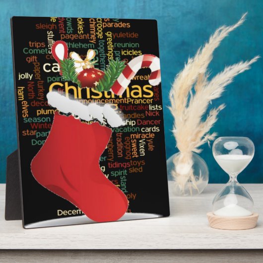 HoHoHo! Vrolijk kerstfeest en een gelukkig nieuwja Fotoplaat (Zijkant)