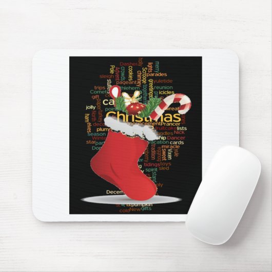 HoHoHo! Vrolijk kerstfeest en een gelukkig nieuwja Muismat (Met muis)