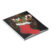 HoHoHo! Vrolijk kerstfeest en een gelukkig nieuwja Notitieblok (Schuin)