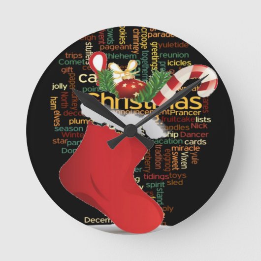 HoHoHo! Vrolijk kerstfeest en een gelukkig nieuwja Ronde Klok (Voorkant)