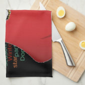 HoHoHo! Vrolijk kerstfeest en een gelukkig nieuwja Theedoek (Quarter Fold)