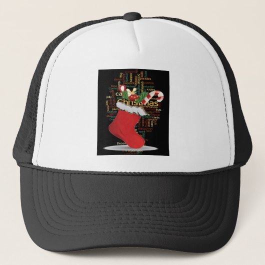 HoHoHo! Vrolijk kerstfeest en een gelukkig nieuwja Trucker Pet (Voorkant)