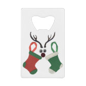 HOHOHOHO! Een prettige kerstdag met medeleven Creditkaart Flessenopener (Voorkant)