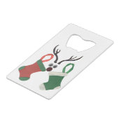 HOHOHOHO! Een prettige kerstdag met medeleven Creditkaart Flessenopener (Voorkant Gekanteld)