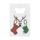 HOHOHOHO! Een prettige kerstdag met medeleven Creditkaart Flessenopener (Achterkant)