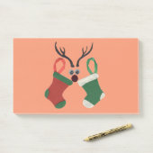 HOHOHOHO! Een prettige kerstdag met medeleven Post-it® Notes (Op bureau)