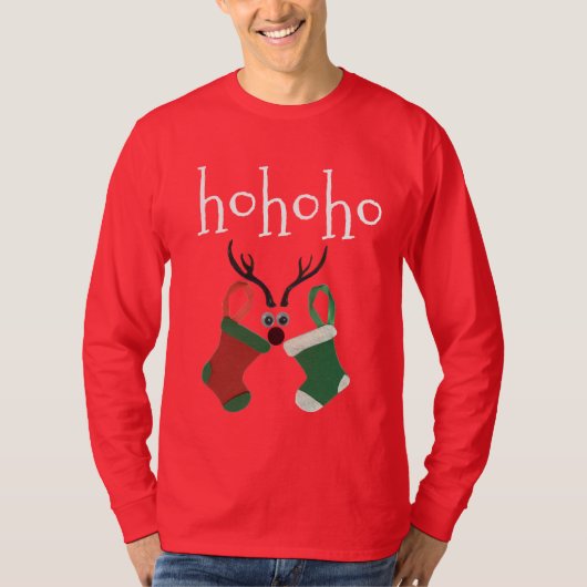 HOHOHOHO! Een prettige kerstdag met medeleven T-shirt (Voorkant)