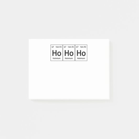 HoHoHolmium Element Periodic Table Word Science Post-it® Notes (Voorkant)