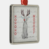HOHOHOWOOOF WEIMARANER ORNAMENT (Rechts)
