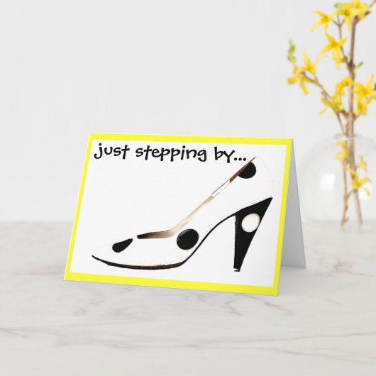 Hoi aan goede vrienden Schoenenfan Kaart (Gele Bloem)