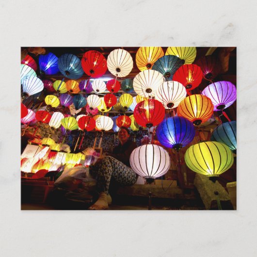 Hoi An Lantern Lady Briefkaart (Voorkant)