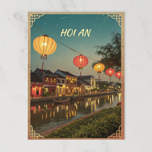 Hoi An Lantern Town beroemd gemaakt door Golden Re Briefkaart