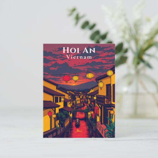 Hoi An Vietnam oude stad lantaarns Briefkaart (Staand voorkant)