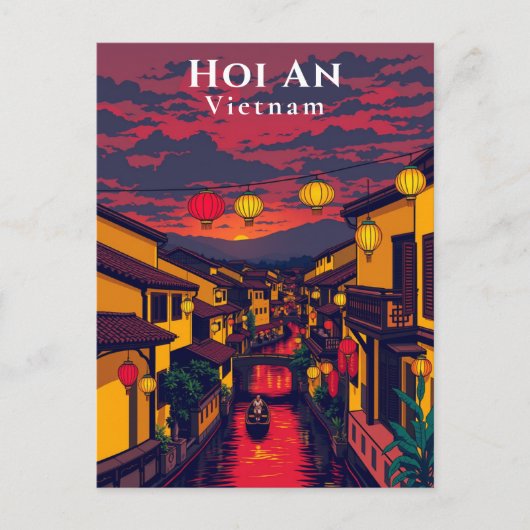 Hoi An Vietnam oude stad lantaarns Briefkaart (Voorkant)
