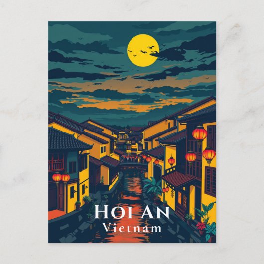Hoi An Vietnam Oude stad Lantaarns Briefkaart (Voorkant)